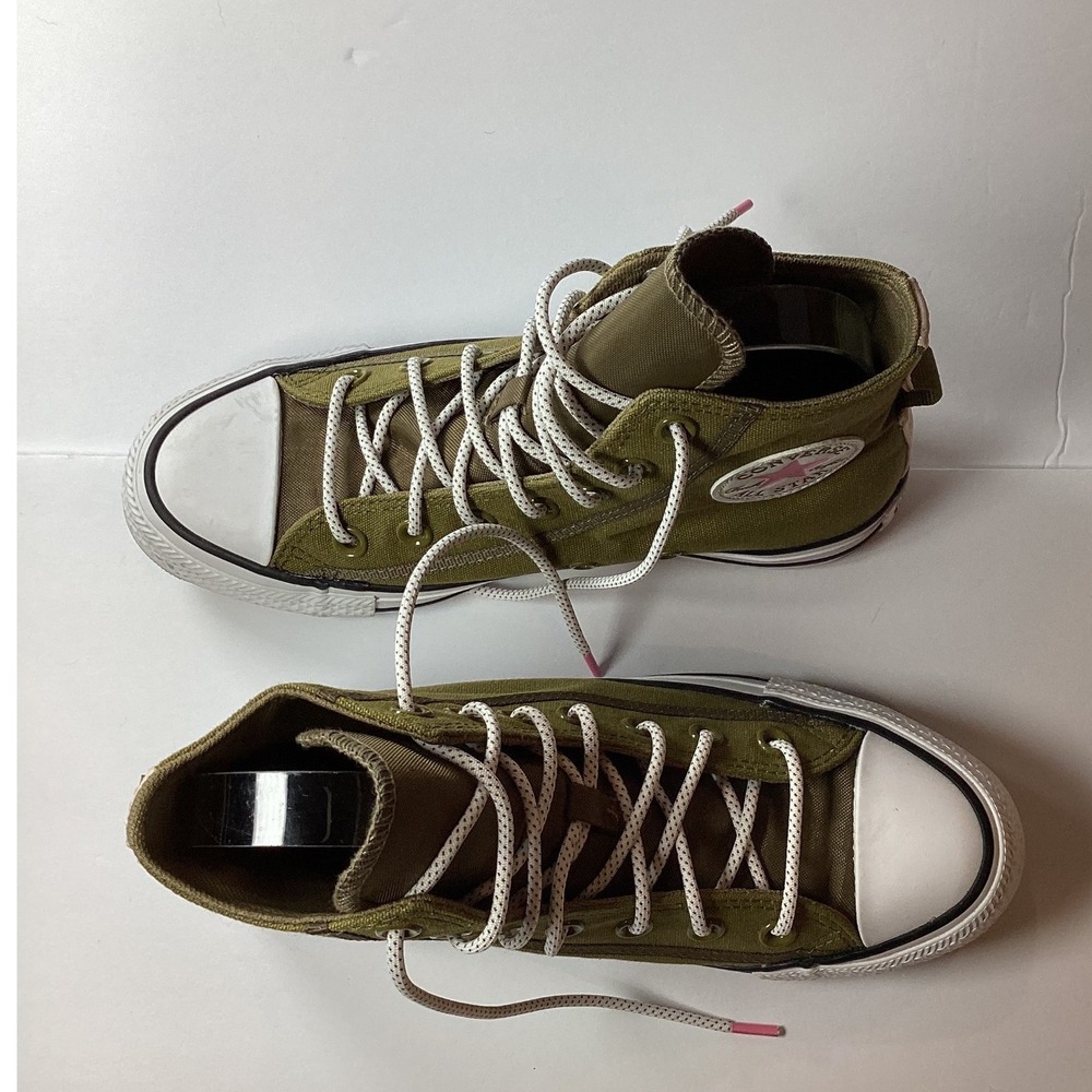 Converse Olive Green High Top Sneakers - Picture 10 of 16
